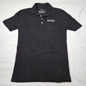 Chipotle Men’s Polo Shirt XS Employee Loomstate Work Black